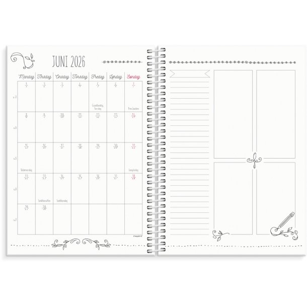 Doodle ugekalender | A5 | 2026 |