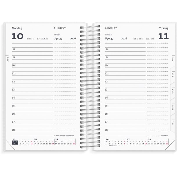 Mini dagkalender | 4 illustrationer | 2026 |