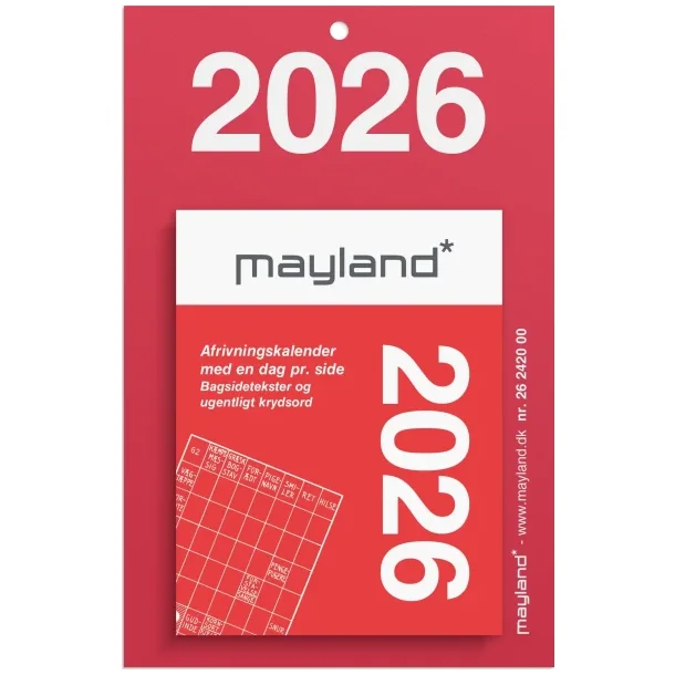 Lille afrivningskalender | 2026 |