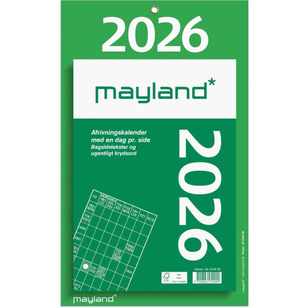 Kmpeafrivningskalender | 2026 |