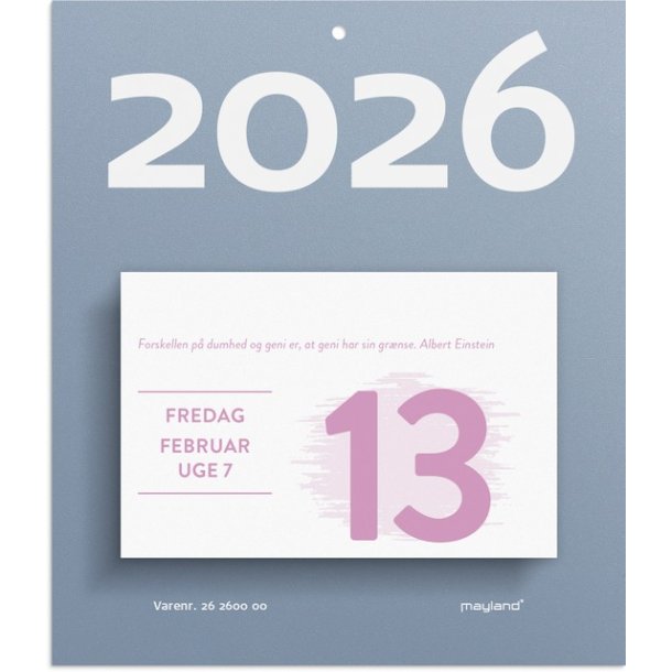 Afrivningskalender Humr | 2026 | 