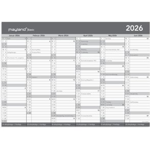 Basic kontorkalender | A3 | 2026 |