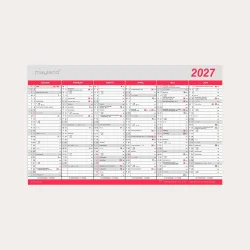 Mayland | Kontorkalender Stor m/flagdage | 2027 |