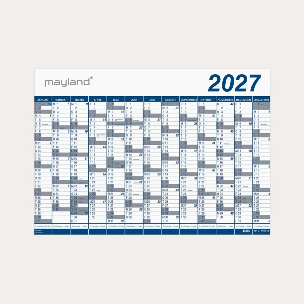 Mayland | K�mpekalender 1x13 mdr | PP-plast | 2027 |