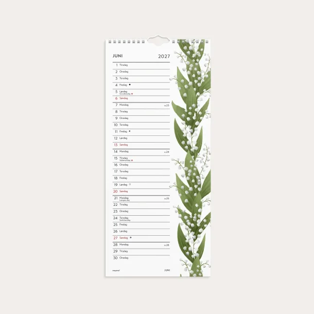 Mayland | V�gkalender Blomster | 2027 |