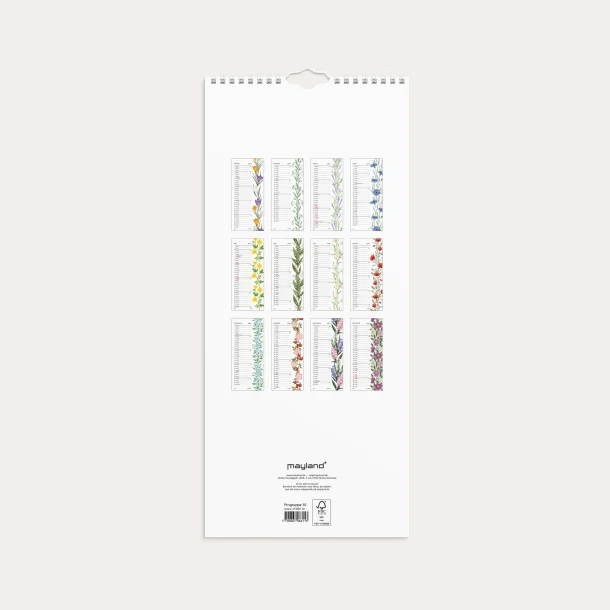 Mayland | V�gkalender Blomster | 2027 |