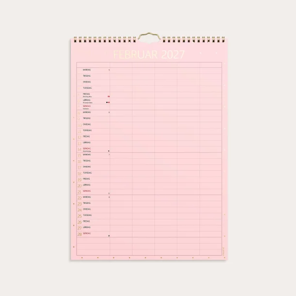 Mayland | Familiekalender Color lille | 2027 | 