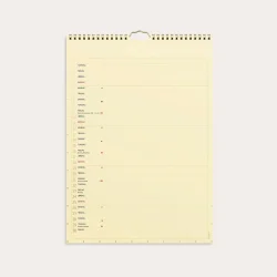 Mayland | Familiekalender Color lille | 2027 | 