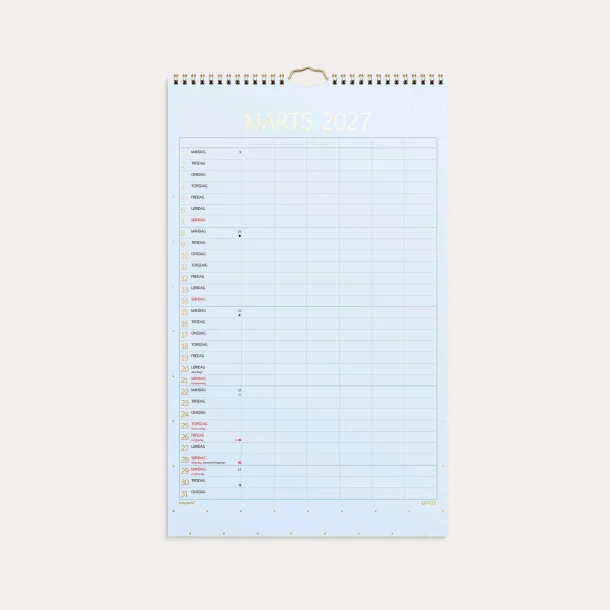 Mayland | Familiekalender Color stor | 2027 |