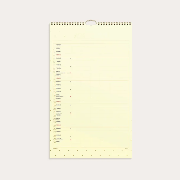 Mayland | Familiekalender Color stor | 2027 |