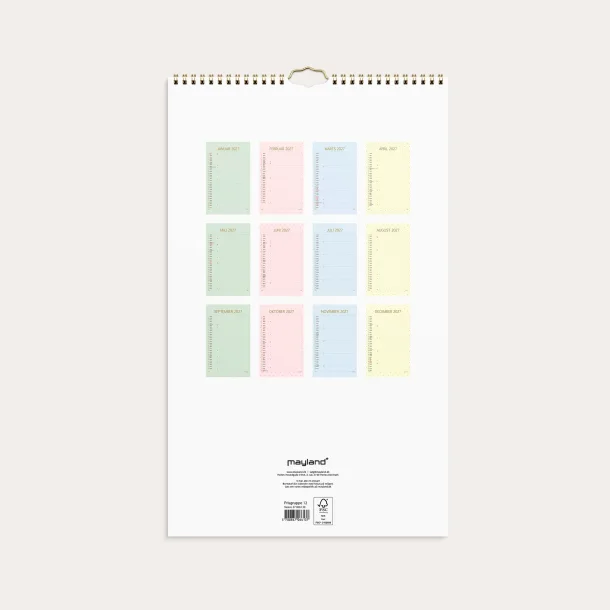 Mayland | Familiekalender Color stor | 2027 |
