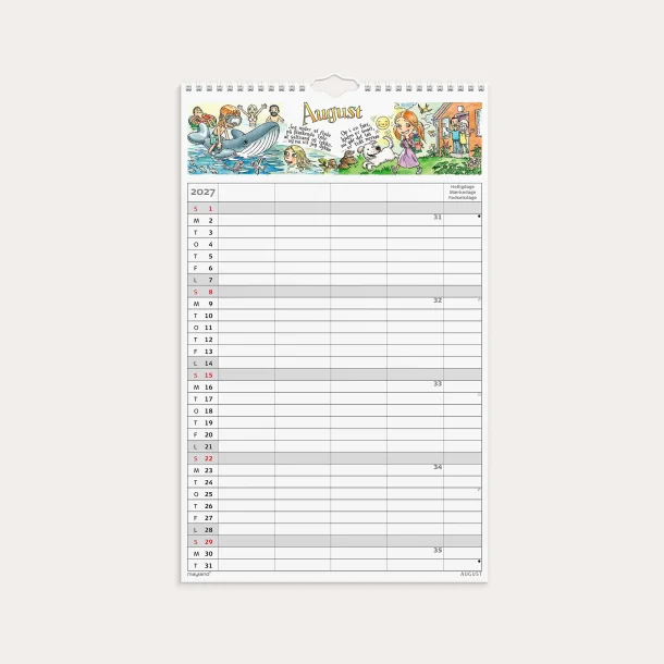 Mayland | Familiekalender Otto Dickmeiss &amp; Lilja Scherfig | 4 kolonner | 2027 |