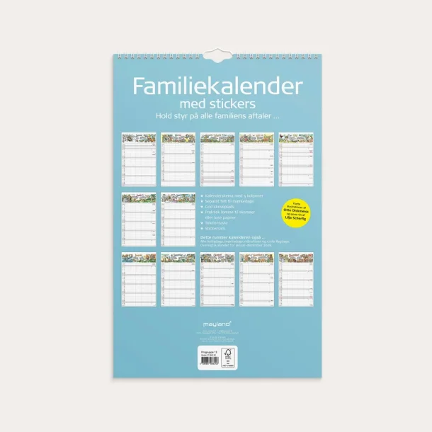 Mayland | Familiekalender Otto Dickmeiss &amp; Lilja Scherfig | 5 kolonner | 2027 |
