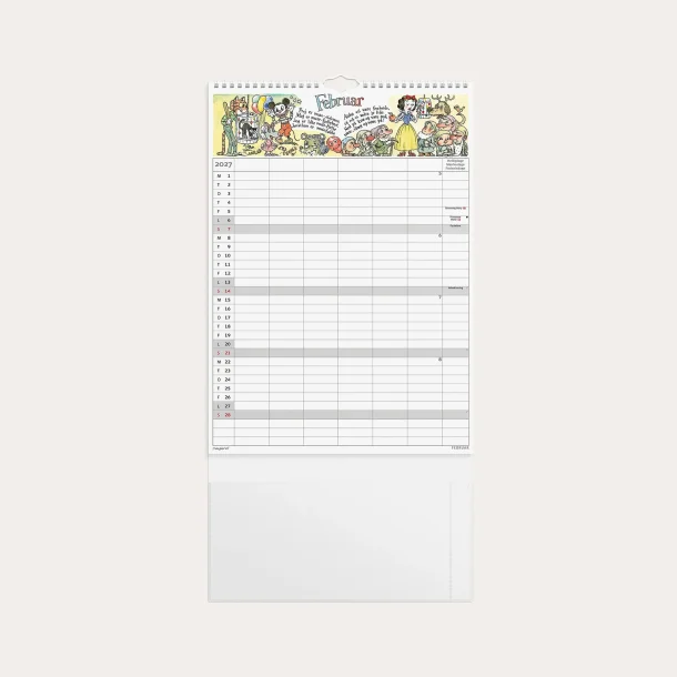 Mayland | Familiekalender Otto Dickmeiss &amp; Lilja Scherfig | 6 kolonner | A3 |  2027 |