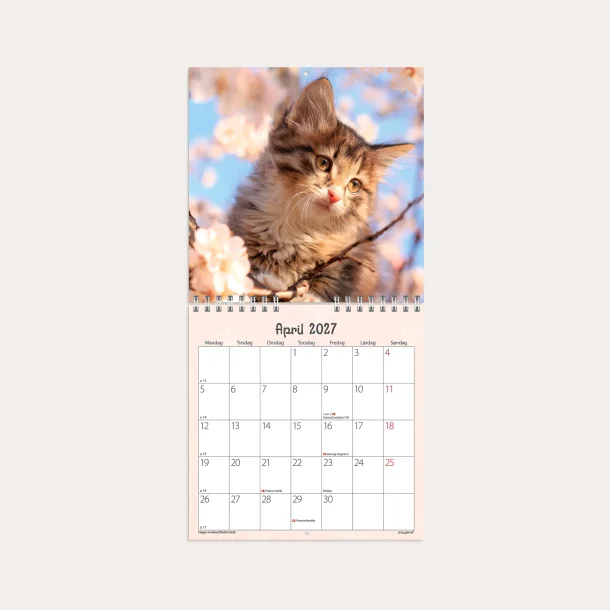 Mayland | V�gkalender mini | kattekillinger | 2027 |