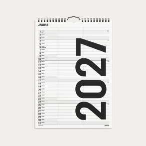 Mayland | Familiekalender Black & white | 2 kolonner | 2027 |