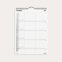 Mayland | Familiekalender Black &amp; white | 2 kolonner | 2027 |