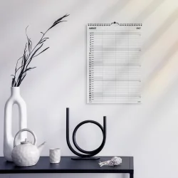 Mayland | Familiekalender Black &amp; white | 3 kolonner | 2027 |