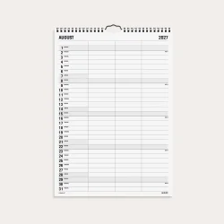 Mayland | Familiekalender Black &amp; white | 3 kolonner | 2027 |