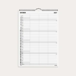 Mayland | Familiekalender Black &amp; white | 3 kolonner | 2027 |