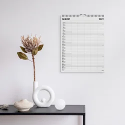 Mayland | Familie kalender | Black and white | 5 kolonner | 2027 |