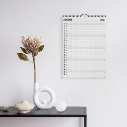 Mayland | Familie kalender Black and White | 7 kolonner | 2027 |