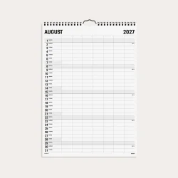Mayland | Familie kalender Black and White | 7 kolonner | 2027 |
