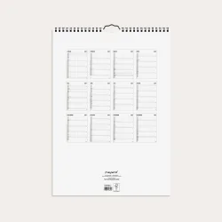 Mayland | Familie kalender Black and White | 7 kolonner | 2027 |