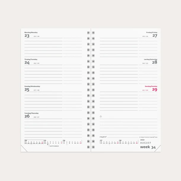 Mayland | Week Planner International | REFILL | 2027 |