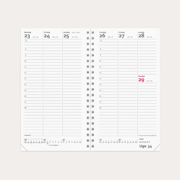 Mayland | Week Planner H�jformat | REFILL | 2027 |