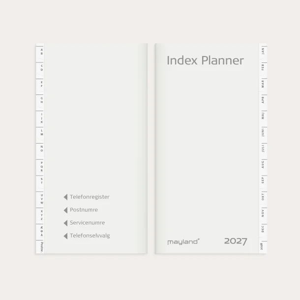 Mayland | Index planner m�nedskalender | REFILL | 2027 |