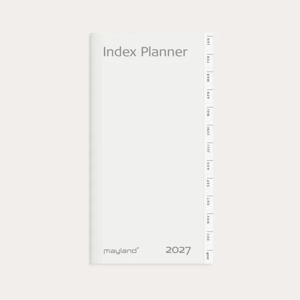 Mayland | Index Planner M�nedskalender | 2027 | REFILL |