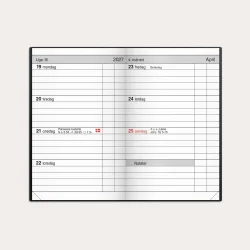 Mayland | Lommekalender uge | bl� kunstskind indbundet | 2027 |