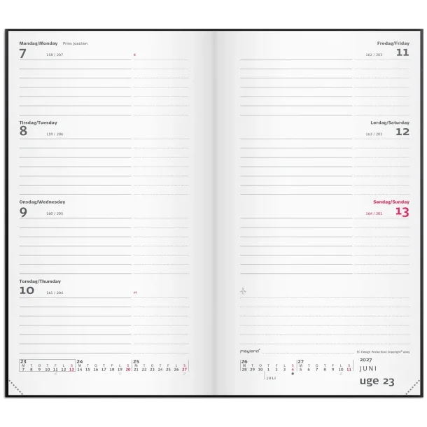 Mayland | City week planner | sort | 2027 |
