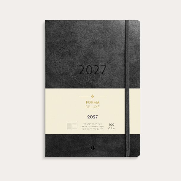 Mayland | A5 | Forma Deluxe ugekalender | sort | 2027 |
