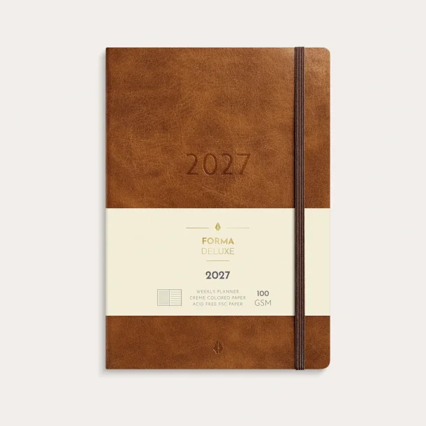 Mayland | A5 | Forma Deluxe ugekalender | brun | 2027 |
