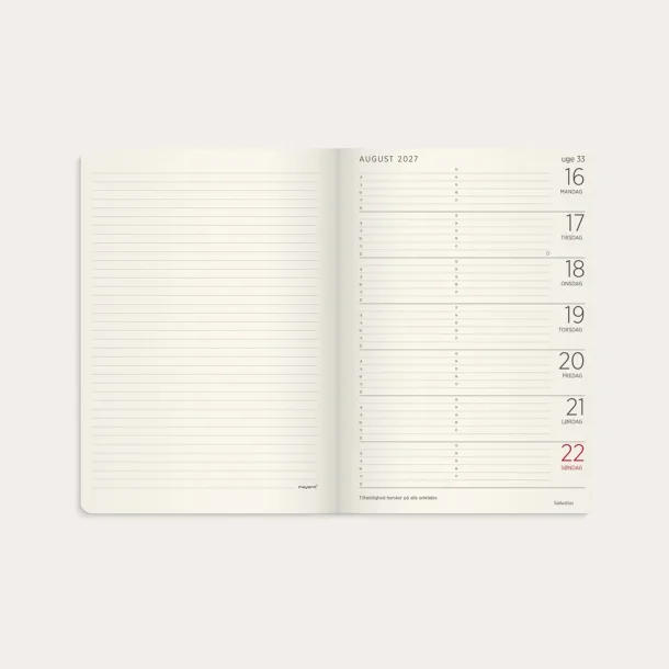 Mayland | Forma Deluxe ugekalender tv�rf. | gr�n kunstskind | A5 | 2027 |