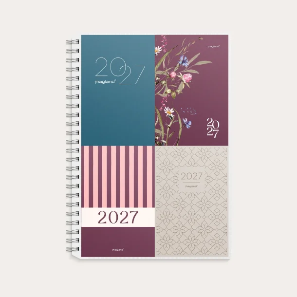 Mayland | A5 | Ugekalender | tv�rformat m/4 illustrationer | 2027 |