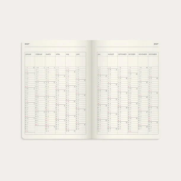 Mayland | Forma Deluxe ugekalender | A5 | brun | 2027 |