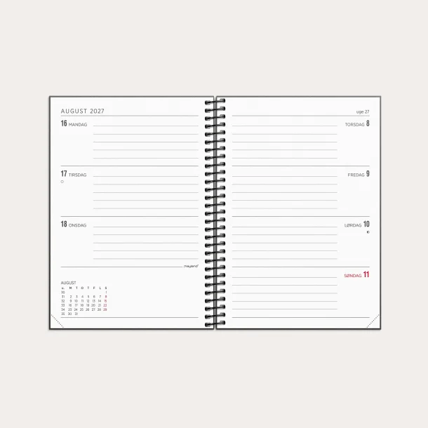 Mayland | ugekalender tv�rformat |  matsort | A6 | 2027 |