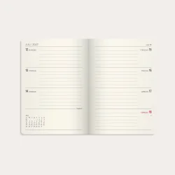 Mayland | A6 | Forma Deluxe ugekalender | tv�rformat | sort kunstskind | 2027 |