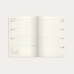 Mayland | A6 | Forma Deluxe ugekalender | brun kunstskind | 2027 |