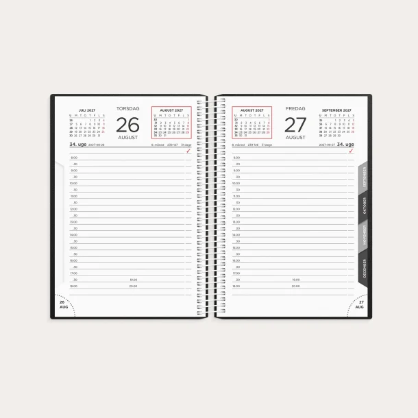 Mayland | Dagkalender | Sort | 2027 |
