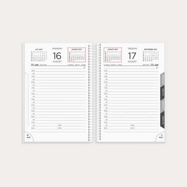 Mayland | Dagkalender | Hvid | 2027 |