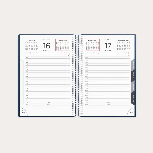 Mayland | Dagkalender | Bl� | 2027 |