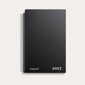 Mayland | Aftalekalender dag | Sort | A4 | 2027 |