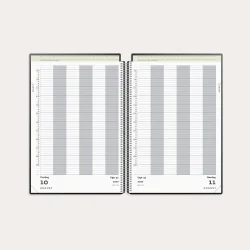 Mayland | Aftalekalender dag | Sort | A4 | 2027 |