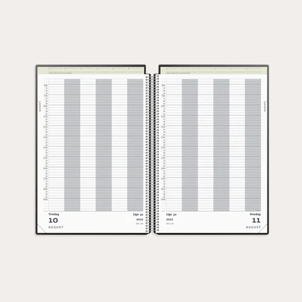 Mayland | Aftalekalender dag | Sort | A4 | 2027 |