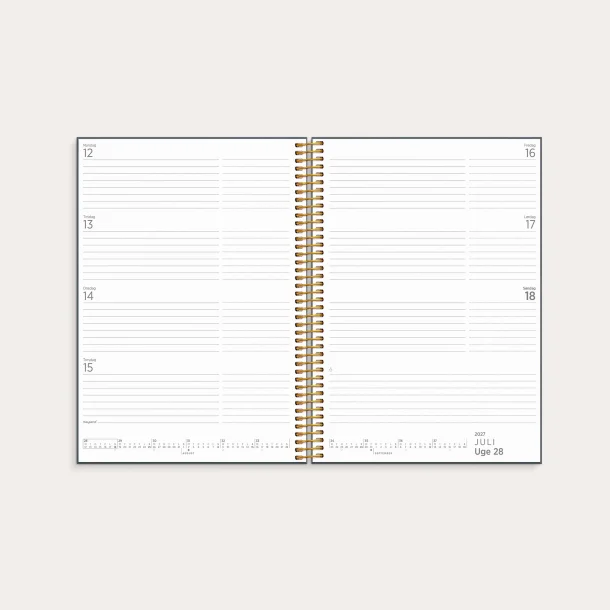 Organizer &amp; notes | A5 | ugekalender | 2027 |