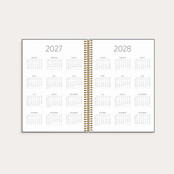 Organizer &amp; notes | A5 | ugekalender | 2027 |